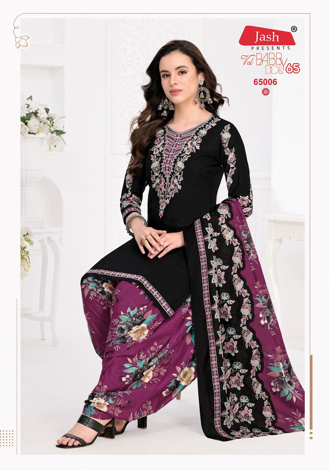 Babby Doll Vol 65 Jash Cotton Karachi Salwar Suits Wholesale Price