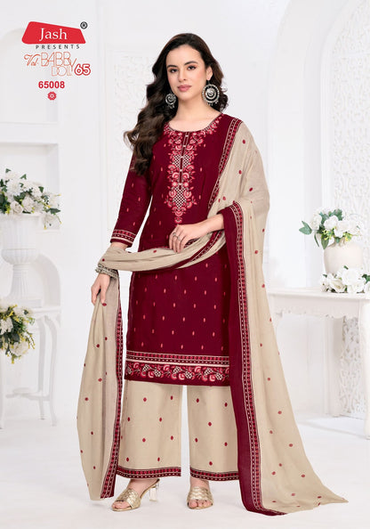 Babby Doll Vol 65 Jash Cotton Karachi Salwar Suits Wholesale Price
