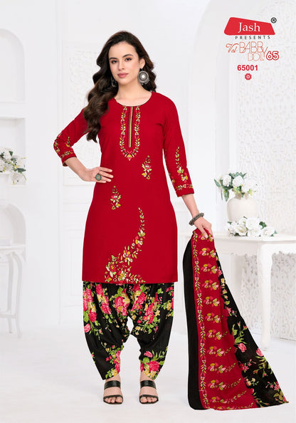 Babby Doll Vol 65 Jash Cotton Karachi Salwar Suits Wholesale Price