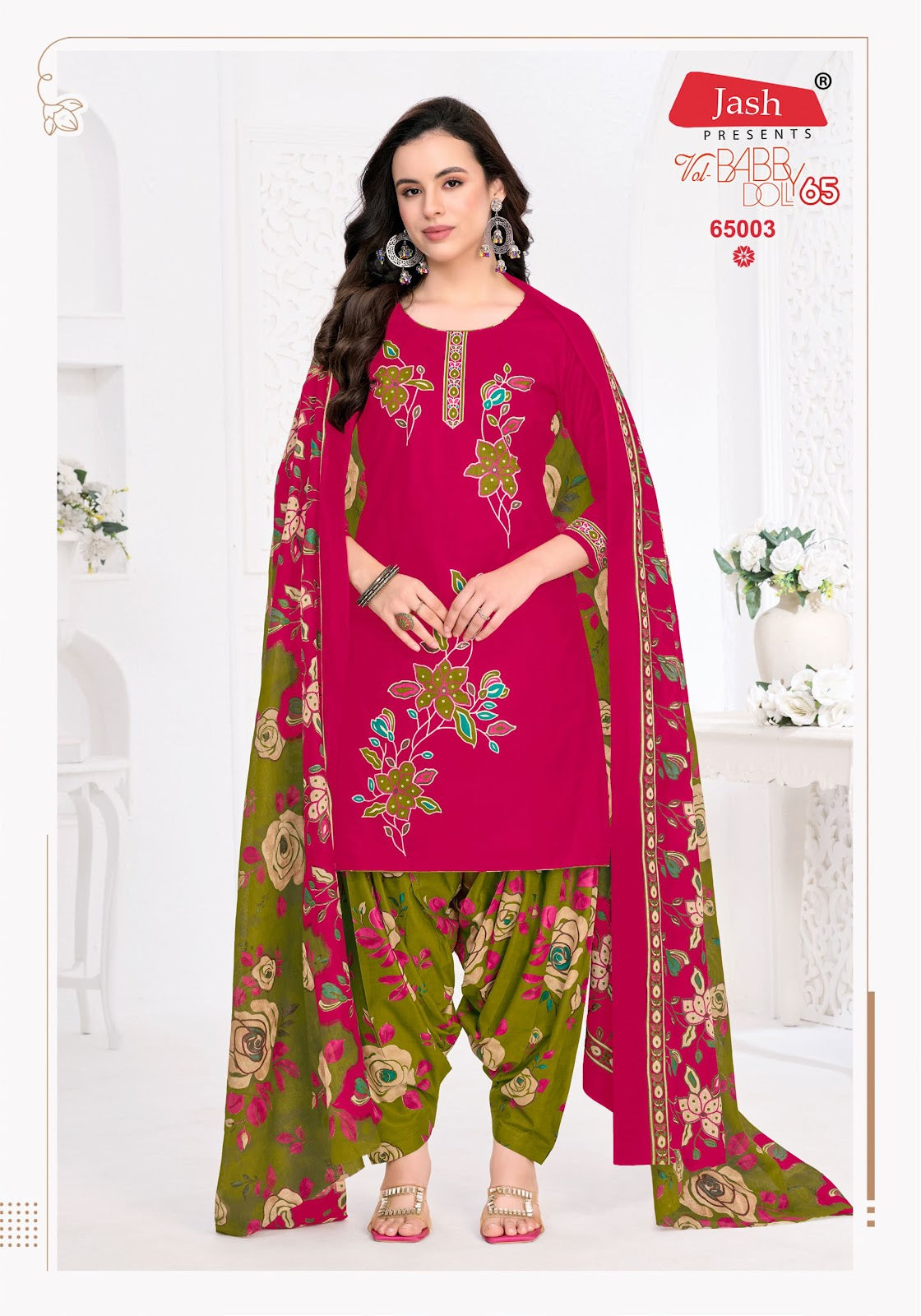 Babby Doll Vol 65 Jash Cotton Karachi Salwar Suits Wholesale Price
