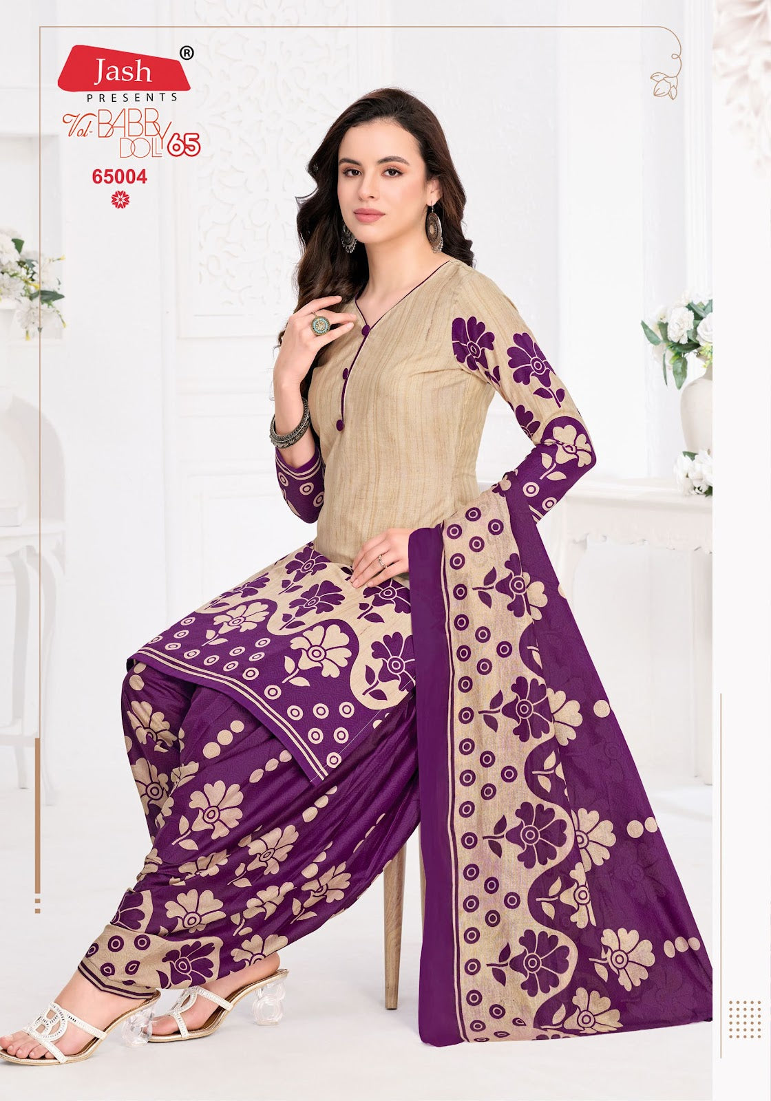 Babby Doll Vol 65 Jash Cotton Karachi Salwar Suits Wholesale Price