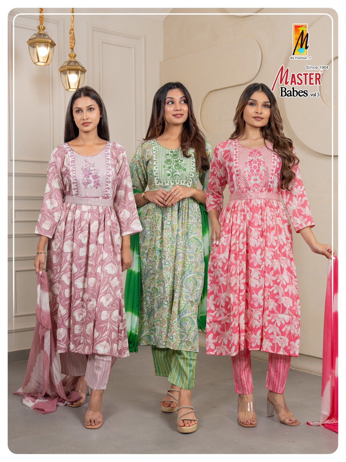 Babes Vol 5 Master Capsule Readymade Pant Style Suits Supplier