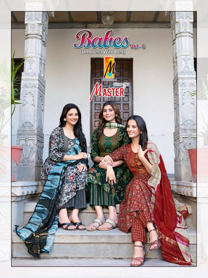 Babes Vol 6 Master Capsule Readymade Pant Style Suits Wholesaler Gujarat