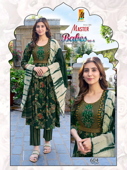 Babes Vol 6 Master Capsule Readymade Pant Style Suits Wholesaler Gujarat