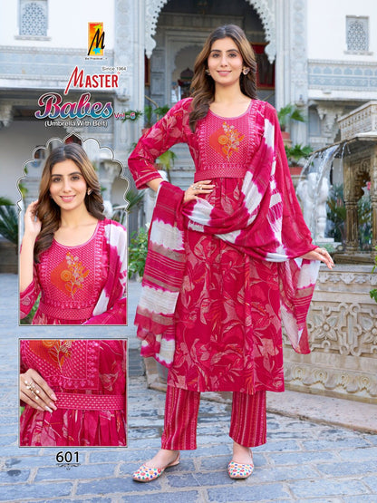 Babes Vol 6 Master Capsule Readymade Pant Style Suits Wholesaler Gujarat