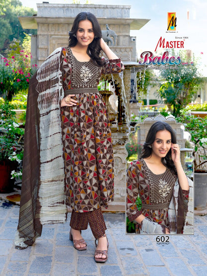 Babes Vol 6 Master Capsule Readymade Pant Style Suits Wholesaler Gujarat