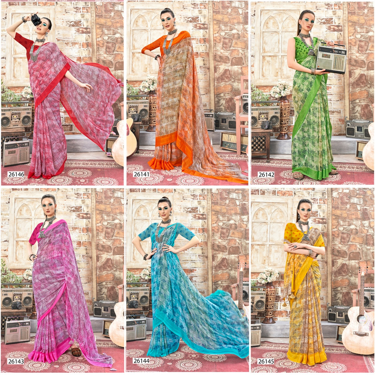 Babli Vol 21 Vallabhi Prints Georgette Sarees