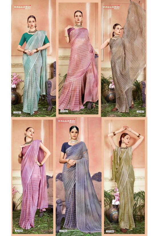 Babli Vol 8 Vallabhi Prints Georgette Sarees Supplier India