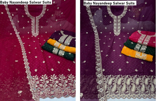 Baby Nayandeep Silk Salwar Suits Exporter