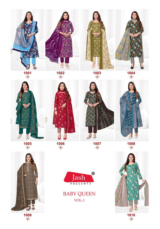 Baby Queen Vol 1 Jash Cotton Readymade Pant Style Suits