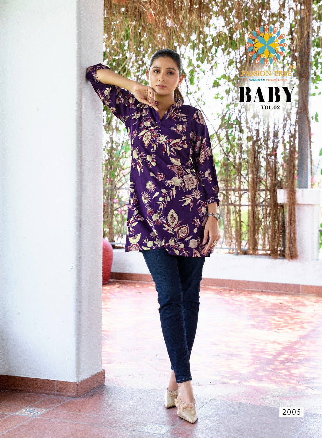 Baby Vol 2 Passion Tree Reyon Short Kurtis Wholesale Price