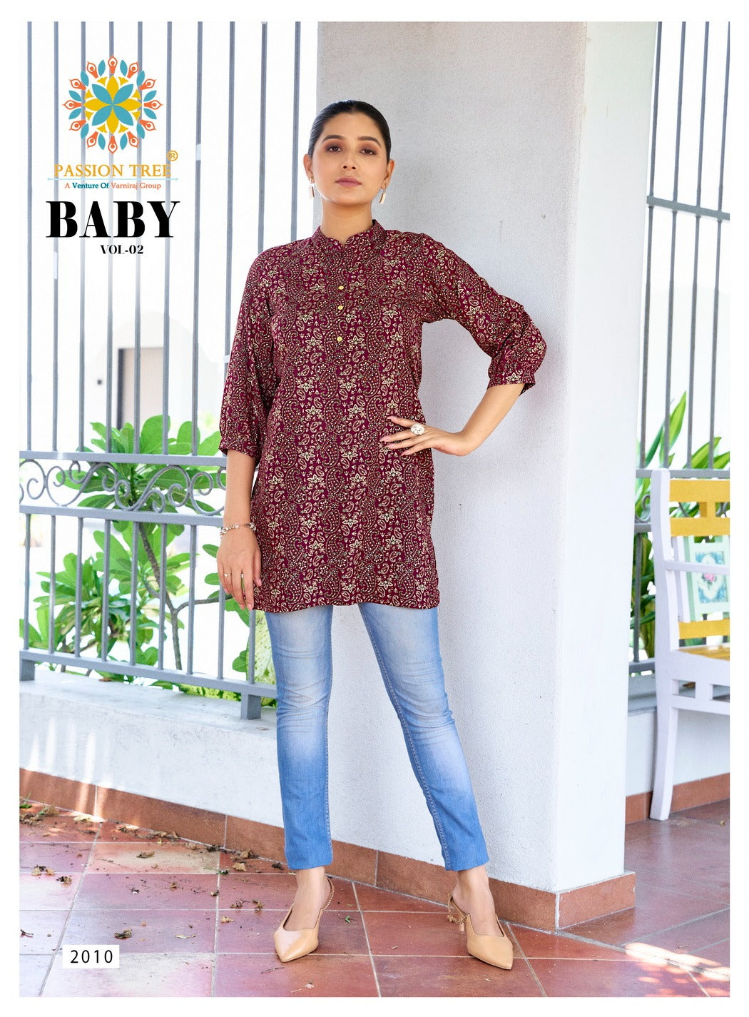 Baby Vol 2 Passion Tree Reyon Short Kurtis Wholesale Price