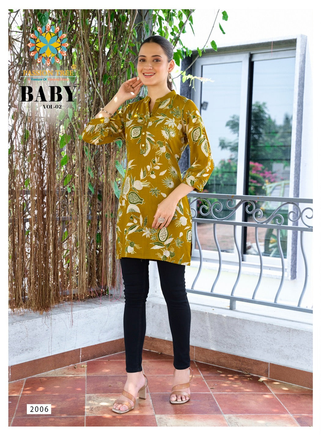 Baby Vol 2 Passion Tree Reyon Short Kurtis Wholesale Price