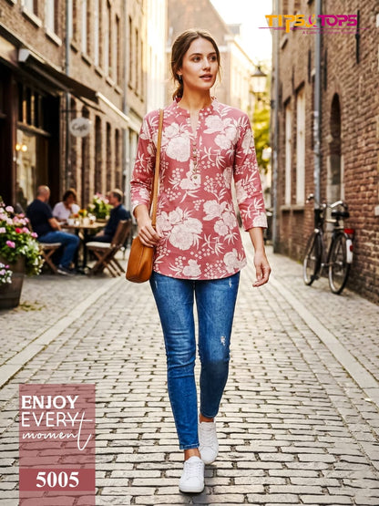 Baby Vol 9 Tips Tops Reyon Stylish Short Tops Exporter Ahmedabad