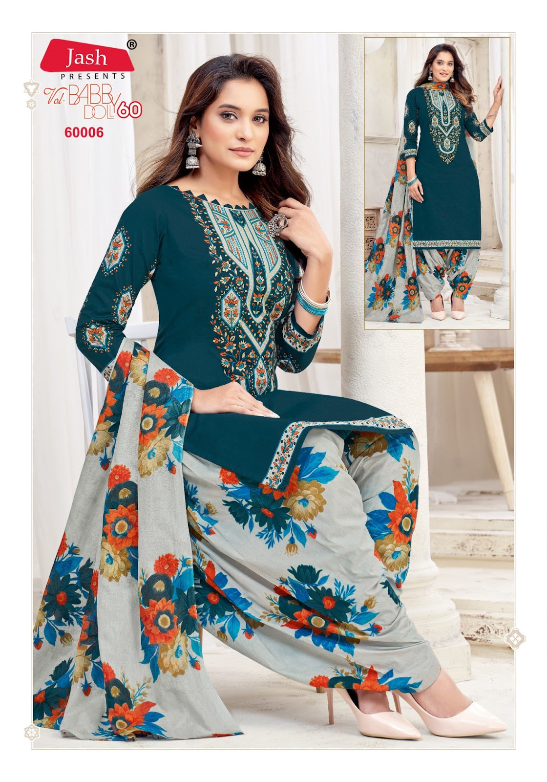 Babydoll Vol 60 Jash Cotton Karachi Salwar Suits Wholesaler India