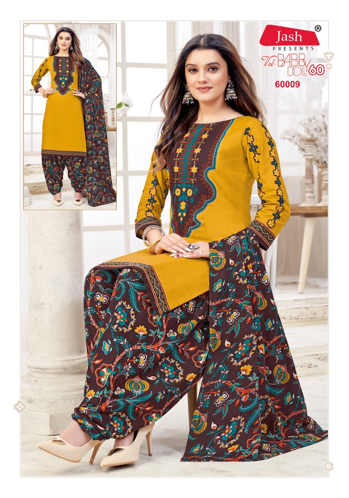 Babydoll Vol 60 Jash Cotton Karachi Salwar Suits Wholesaler India