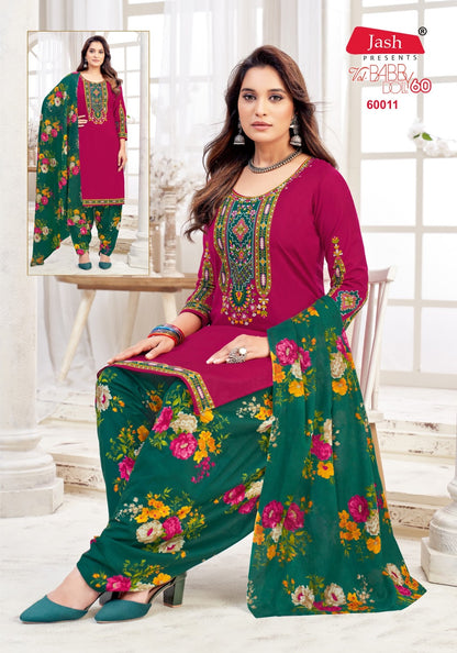 Babydoll Vol 60 Jash Cotton Karachi Salwar Suits Wholesaler India