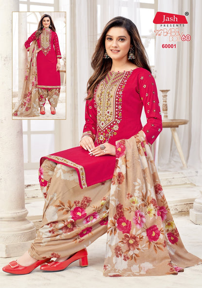 Babydoll Vol 60 Jash Cotton Karachi Salwar Suits Wholesaler India