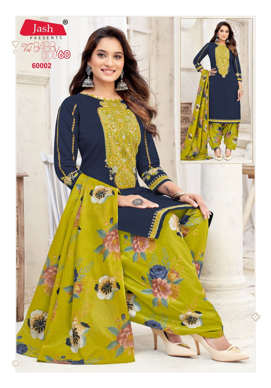 Babydoll Vol 60 Jash Cotton Karachi Salwar Suits Wholesaler India