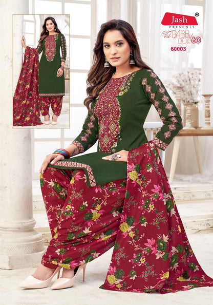 Babydoll Vol 60 Jash Cotton Karachi Salwar Suits Wholesaler India
