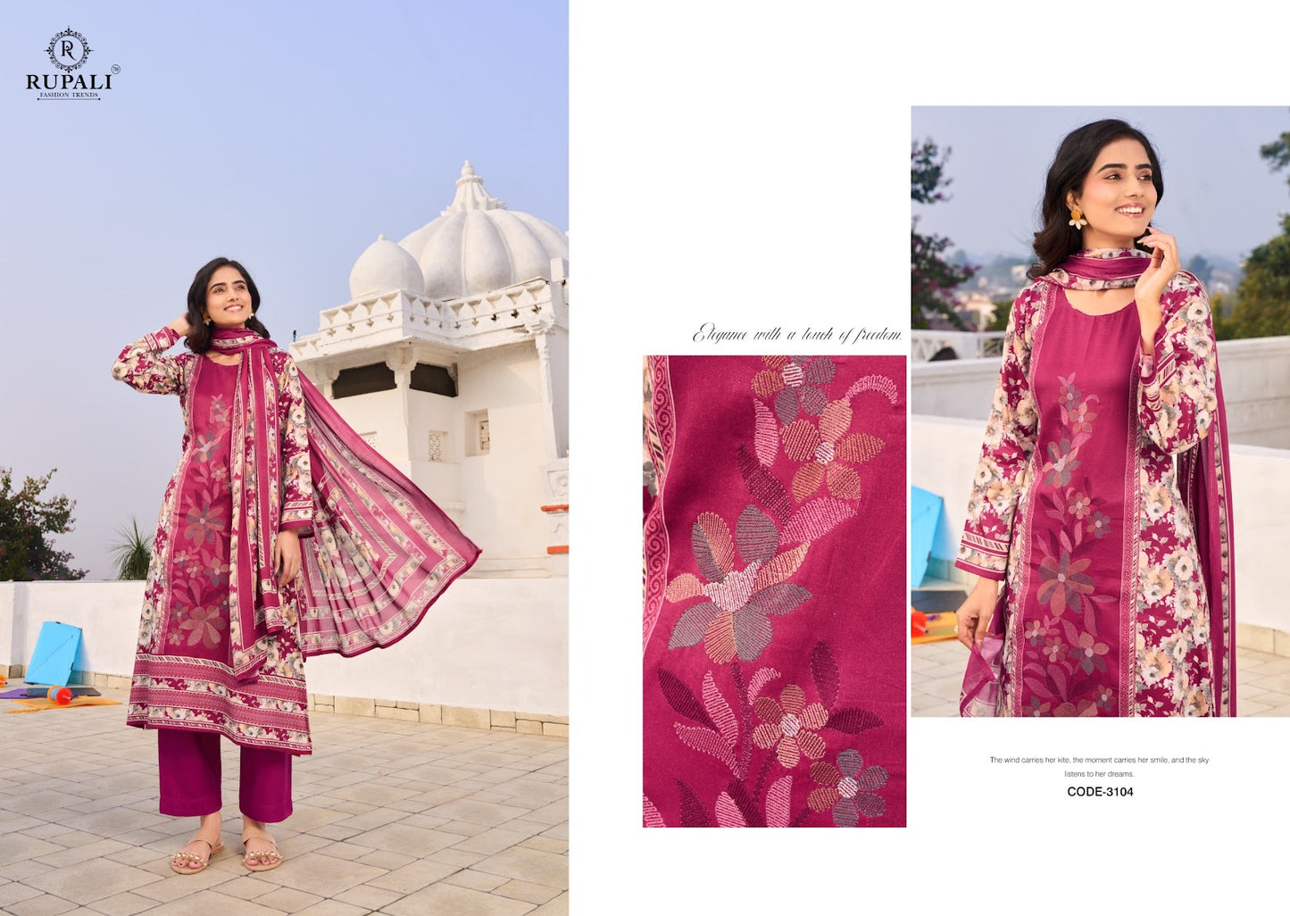 Bachpan Rupali Jam Satin Pant Style Suits Exporter