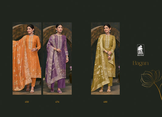 Bagan Sahiba Shimmer Pant Style Suits Wholesale Price