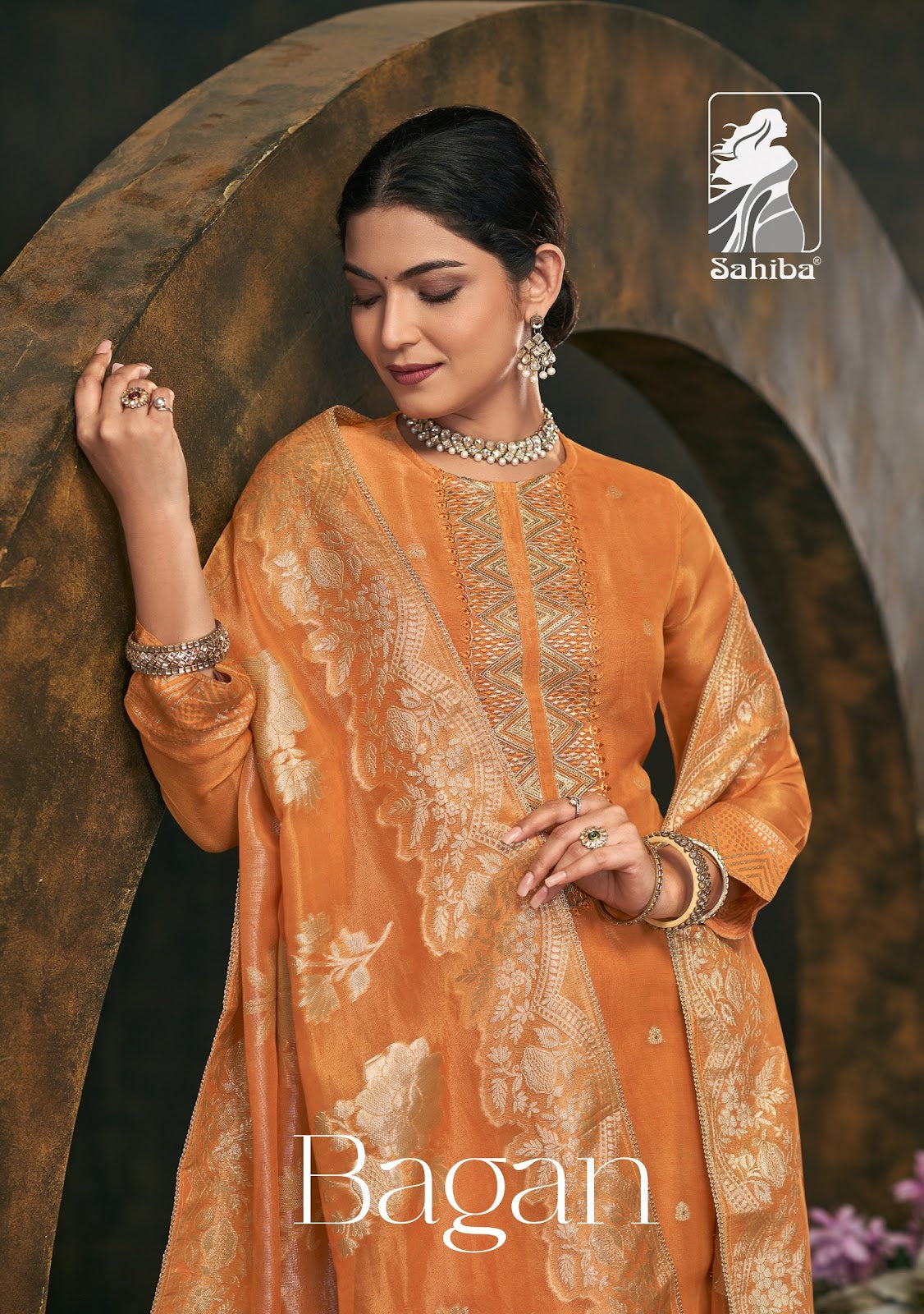 Bagan Sahiba Shimmer Pant Style Suits Wholesale Price