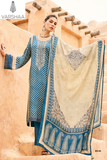 Bagh 2 Varshaa Viscose Muslin Pant Style Suits Wholesaler India