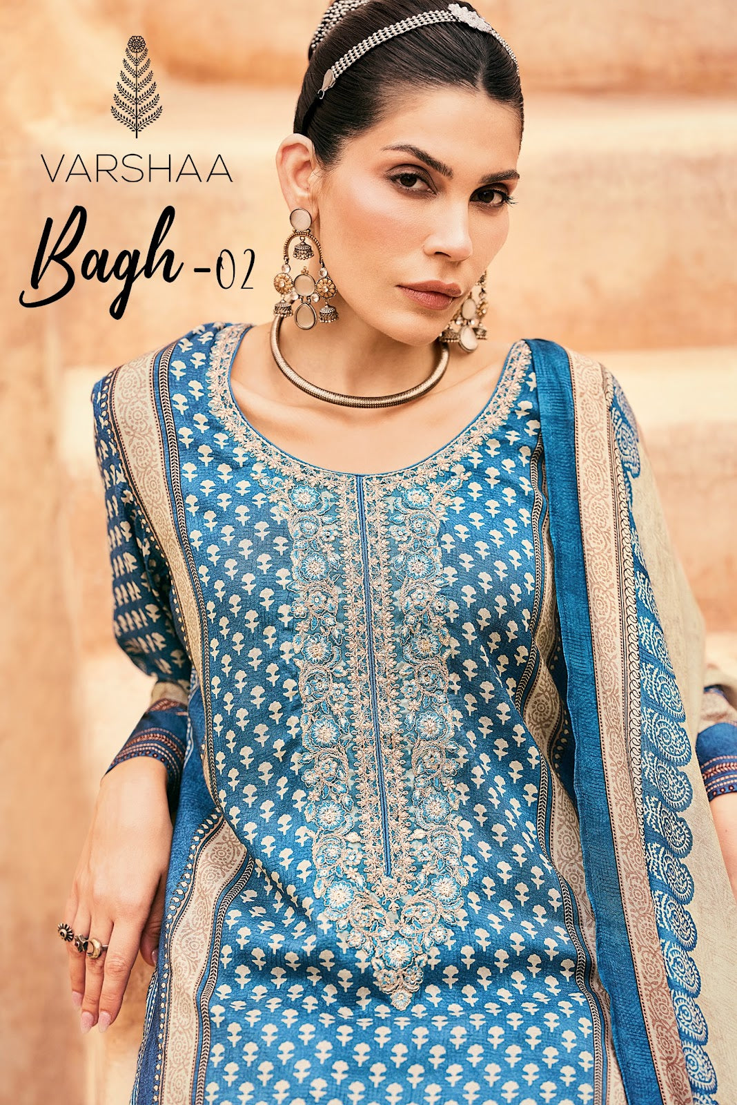 Bagh 2 Varshaa Viscose Muslin Pant Style Suits Wholesaler India
