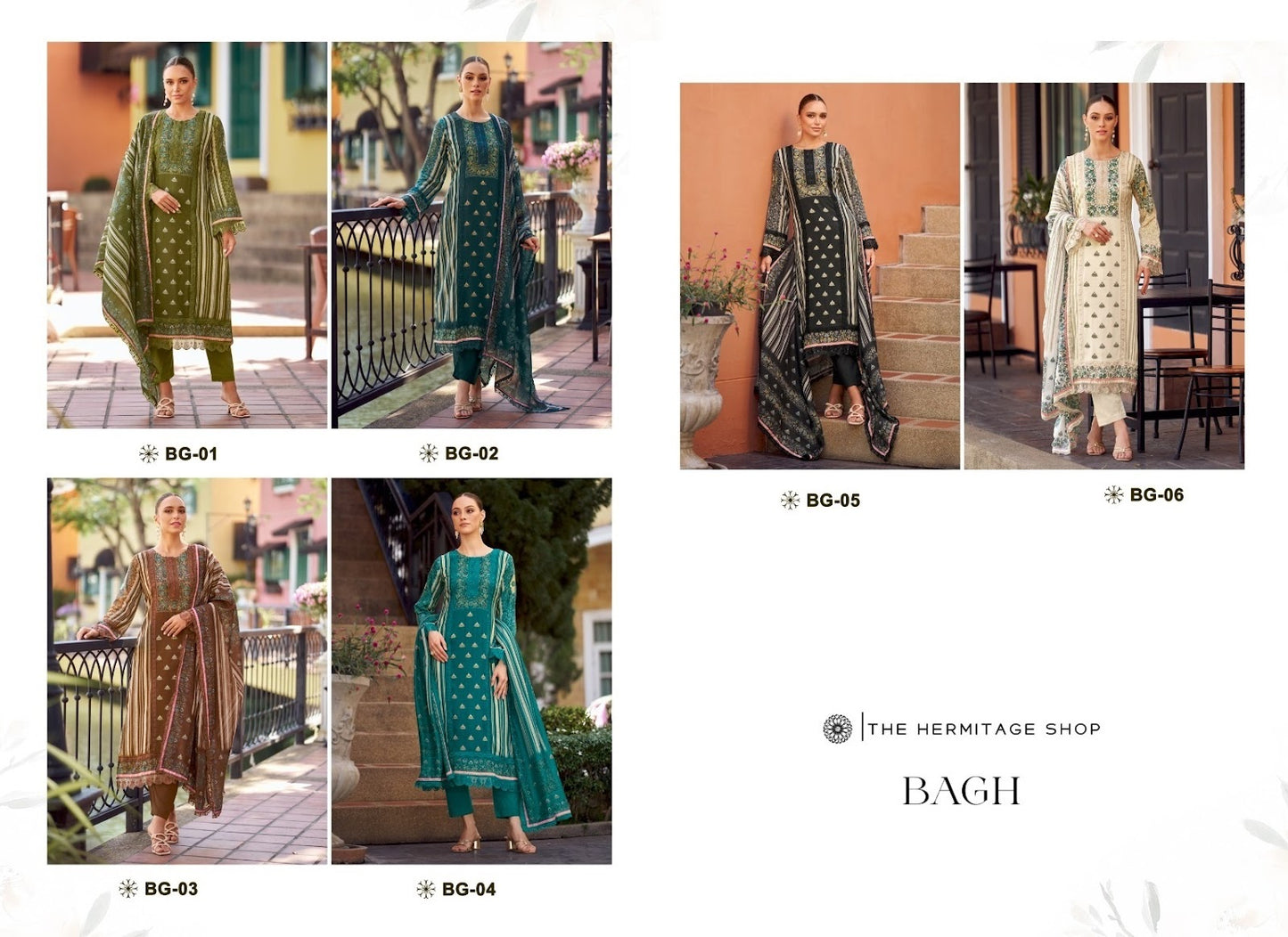 Bagh Edition 2 The Hermitage Shop Jam Satin Karachi Salwar Suits Manufacturer India