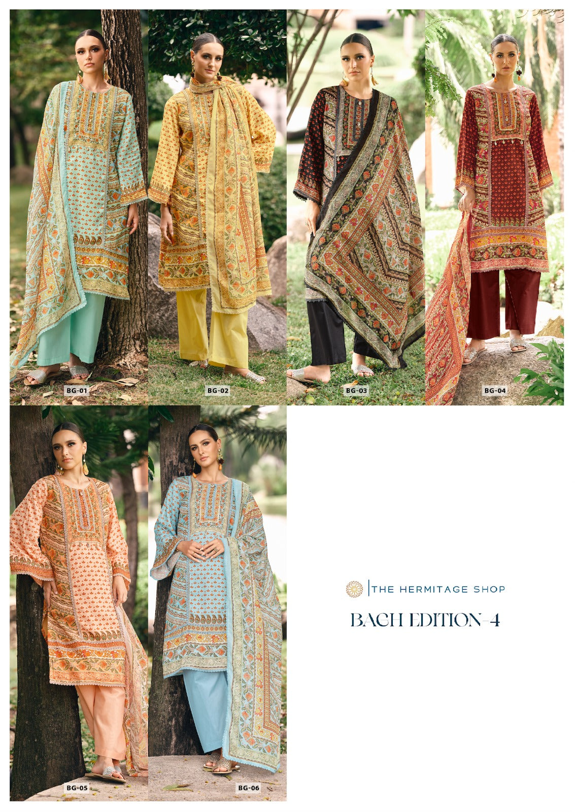 Bagh Edition 4 The Hermitage Shop Lawn Karachi Salwar Suits Wholesale Rate