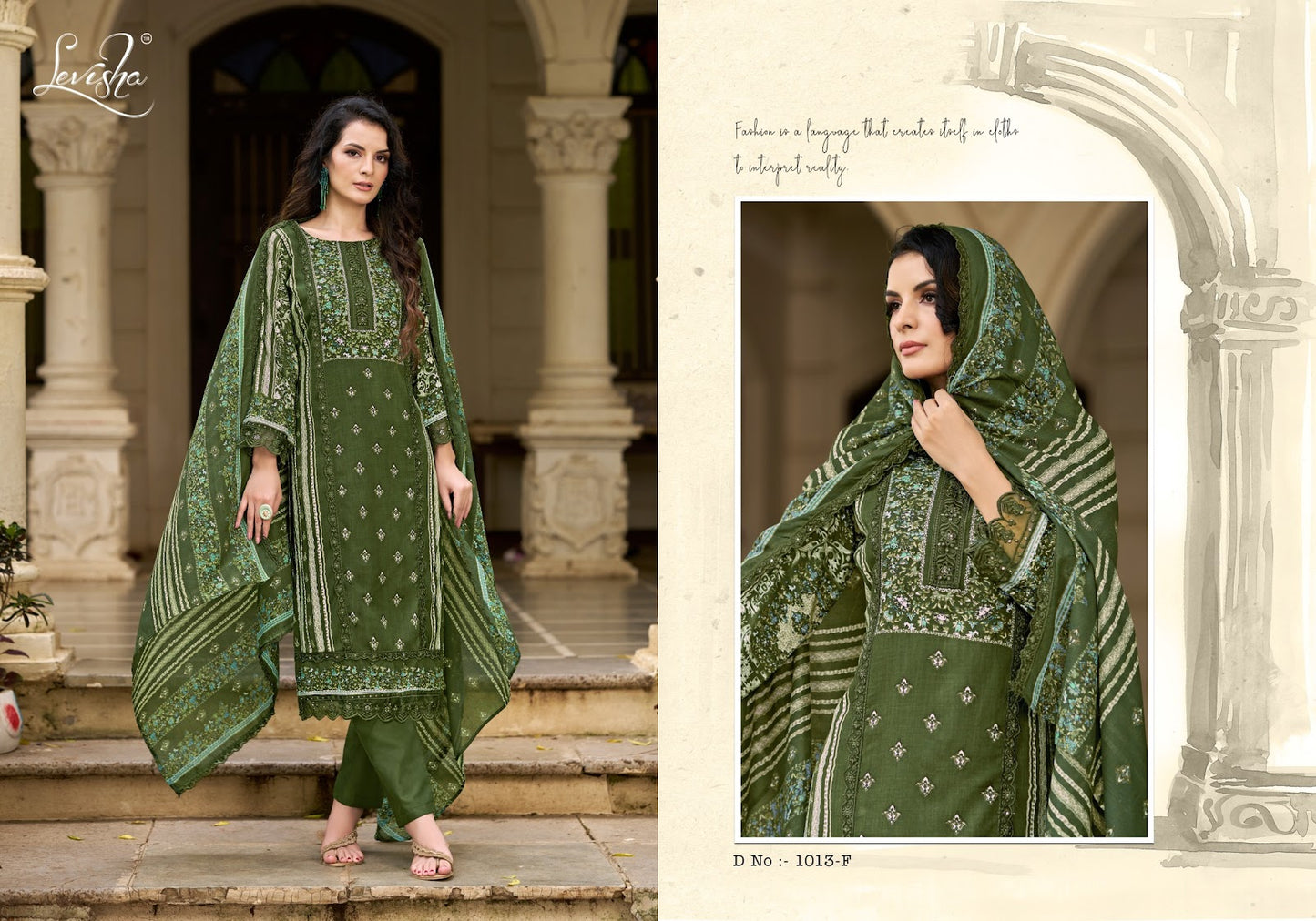 Bagh Levisha Reyon Karachi Salwar Suits Manufacturer Gujarat