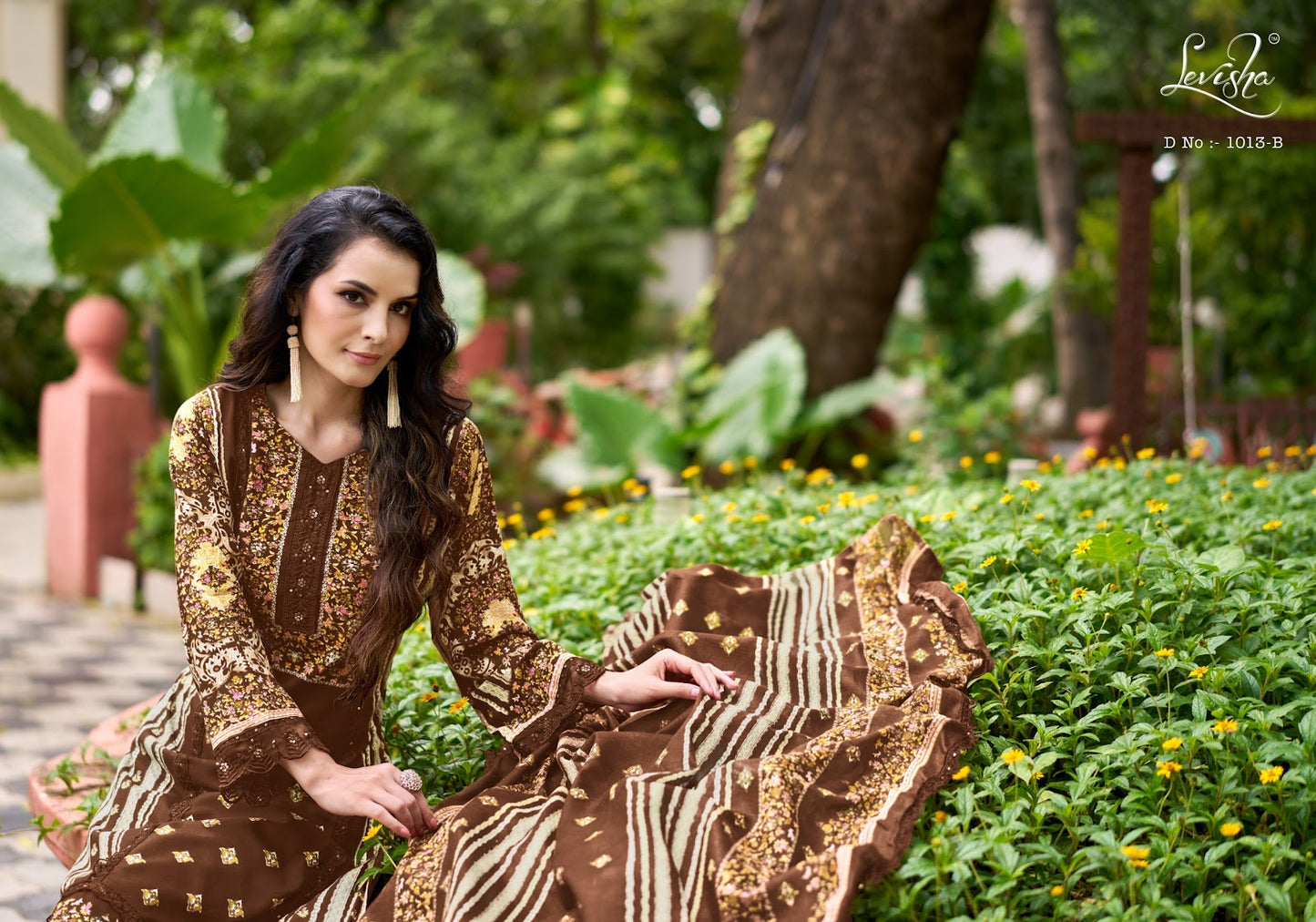 Bagh Levisha Reyon Karachi Salwar Suits Manufacturer Gujarat