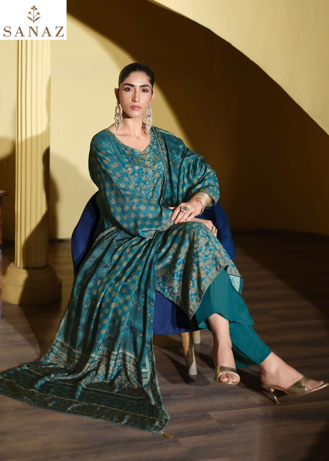 Bagh Sanaz Viscose Muslin Pant Style Suits Wholesale Rate