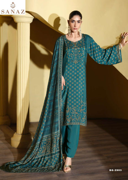 Bagh Sanaz Viscose Muslin Pant Style Suits Wholesale Rate