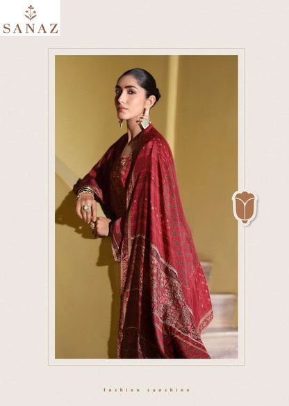 Bagh Sanaz Viscose Muslin Pant Style Suits Wholesale Rate