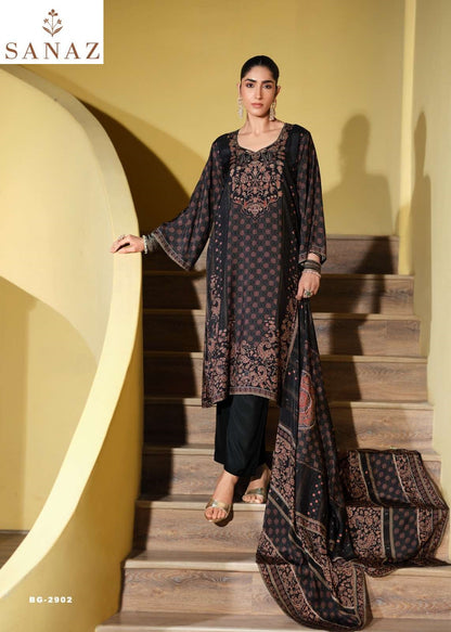Bagh Sanaz Viscose Muslin Pant Style Suits Wholesale Rate