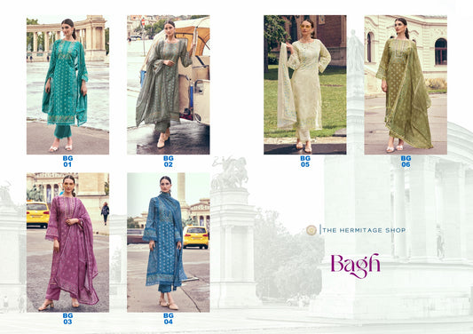 Bagh The Hermitage Shop Lawn Cotton Pant Style Suits Wholesaler Ahmedabad