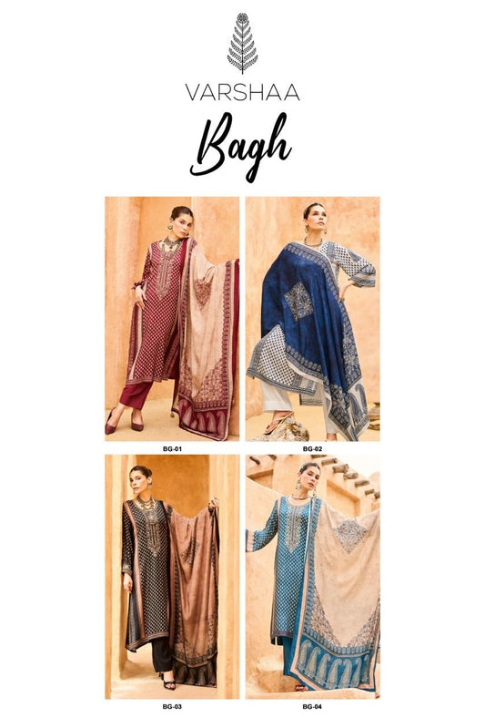 Bagh Varshaa Viscose Muslin Pant Style Suits Wholesaler India