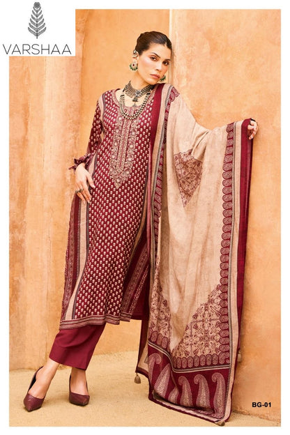 Bagh Varshaa Viscose Muslin Pant Style Suits Wholesaler India
