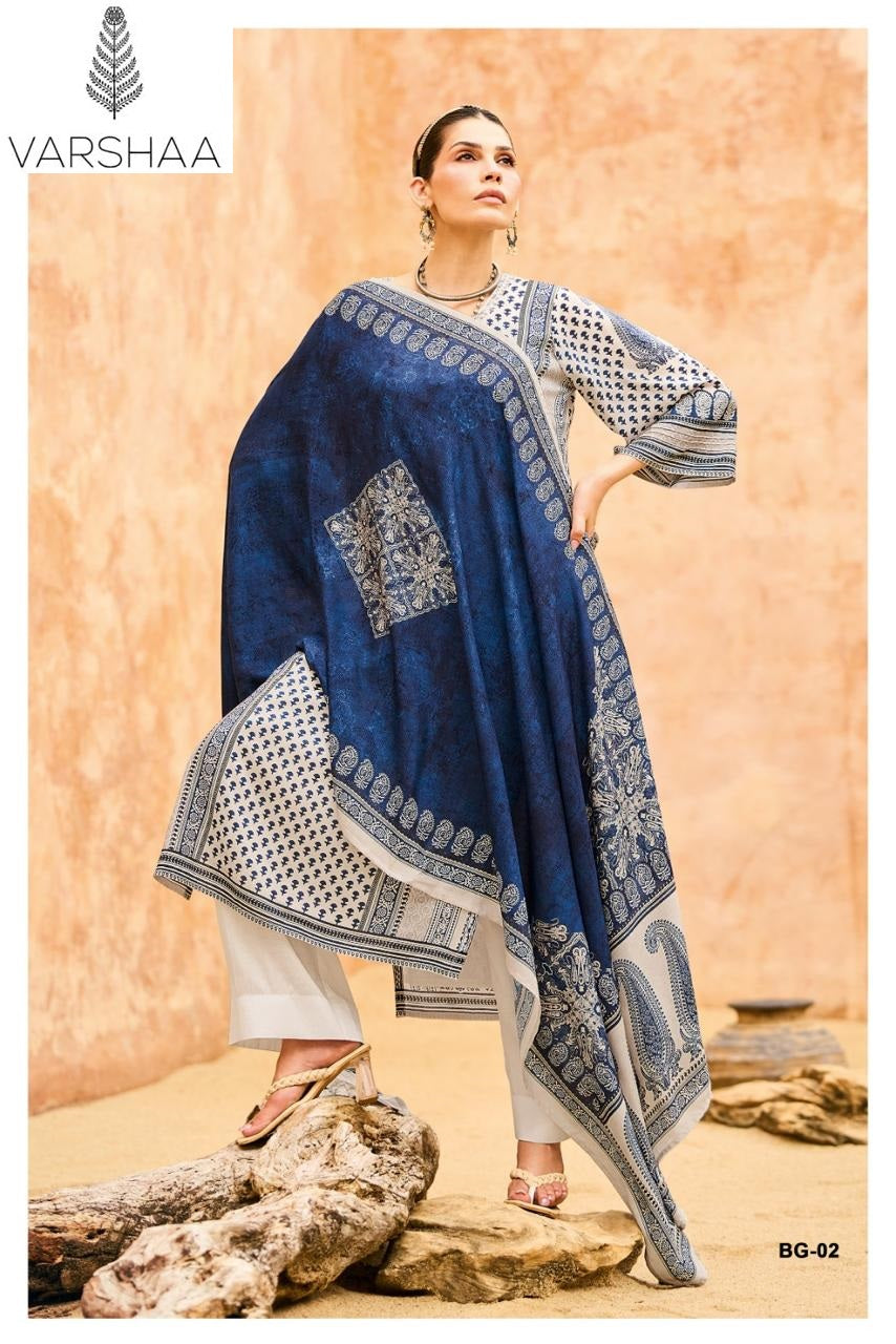 Bagh Varshaa Viscose Muslin Pant Style Suits Wholesaler India