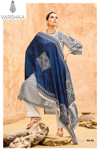 Bagh Varshaa Viscose Muslin Pant Style Suits Wholesaler India