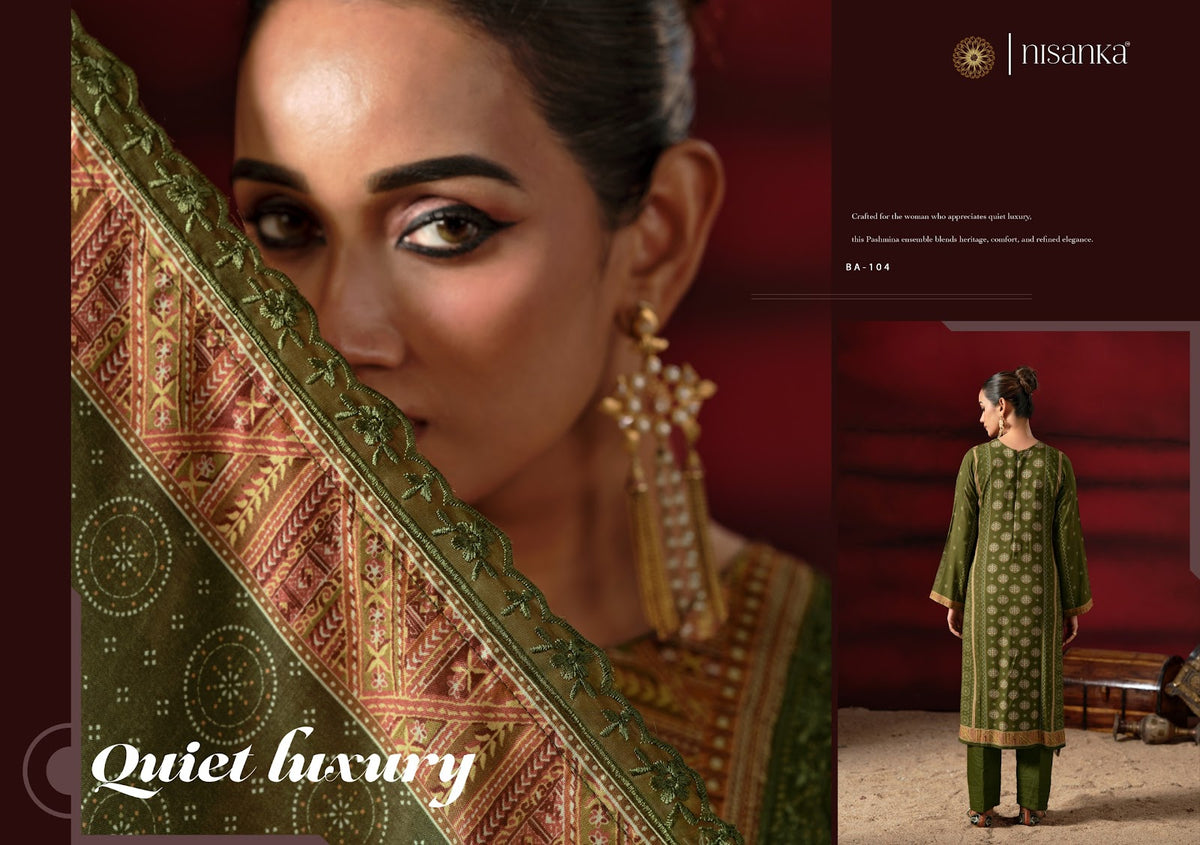 Bagh Vol 7 Nisanka Viscose Reyon Karachi Salwar Suits Manufacturer Gujarat