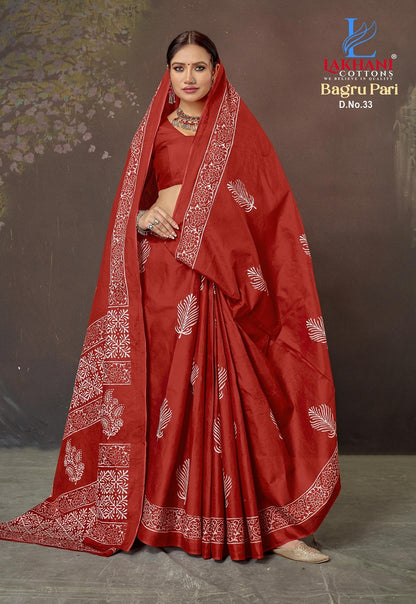 Bagru Pari Vol 4 Lakhani Cotton Sarees Manufacturer Ahmedabad