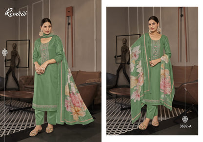 Bahaar 2 Rivaa Jam Satin Pant Style Suits Manufacturer Ahmedabad