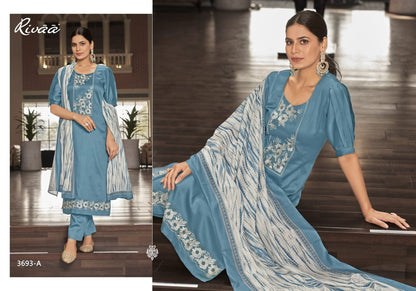 Bahaar 2 Rivaa Jam Satin Pant Style Suits Manufacturer Ahmedabad