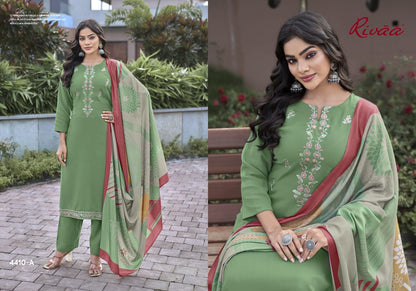 Bahaar 4 Rivaa Pashmina Suits Exporter