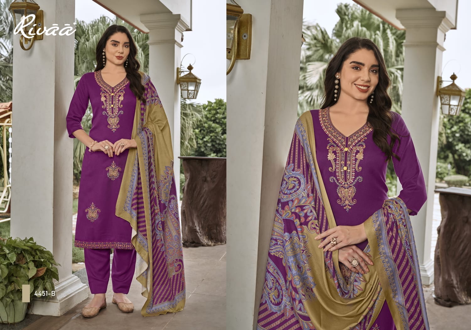 Bahaar 5 Rivaa Pashmina Suits Wholesale Price