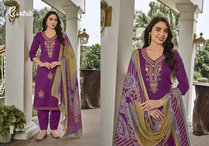 Bahaar 5 Rivaa Pashmina Suits Wholesale Price