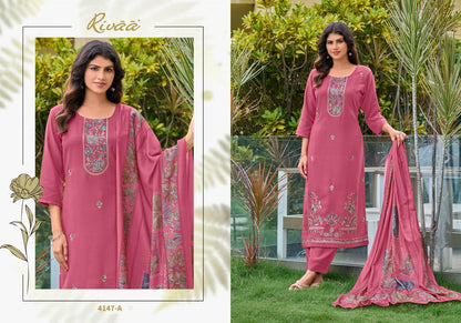 Bahaar 6 Rivaa Pashmina Suits Manufacturer
